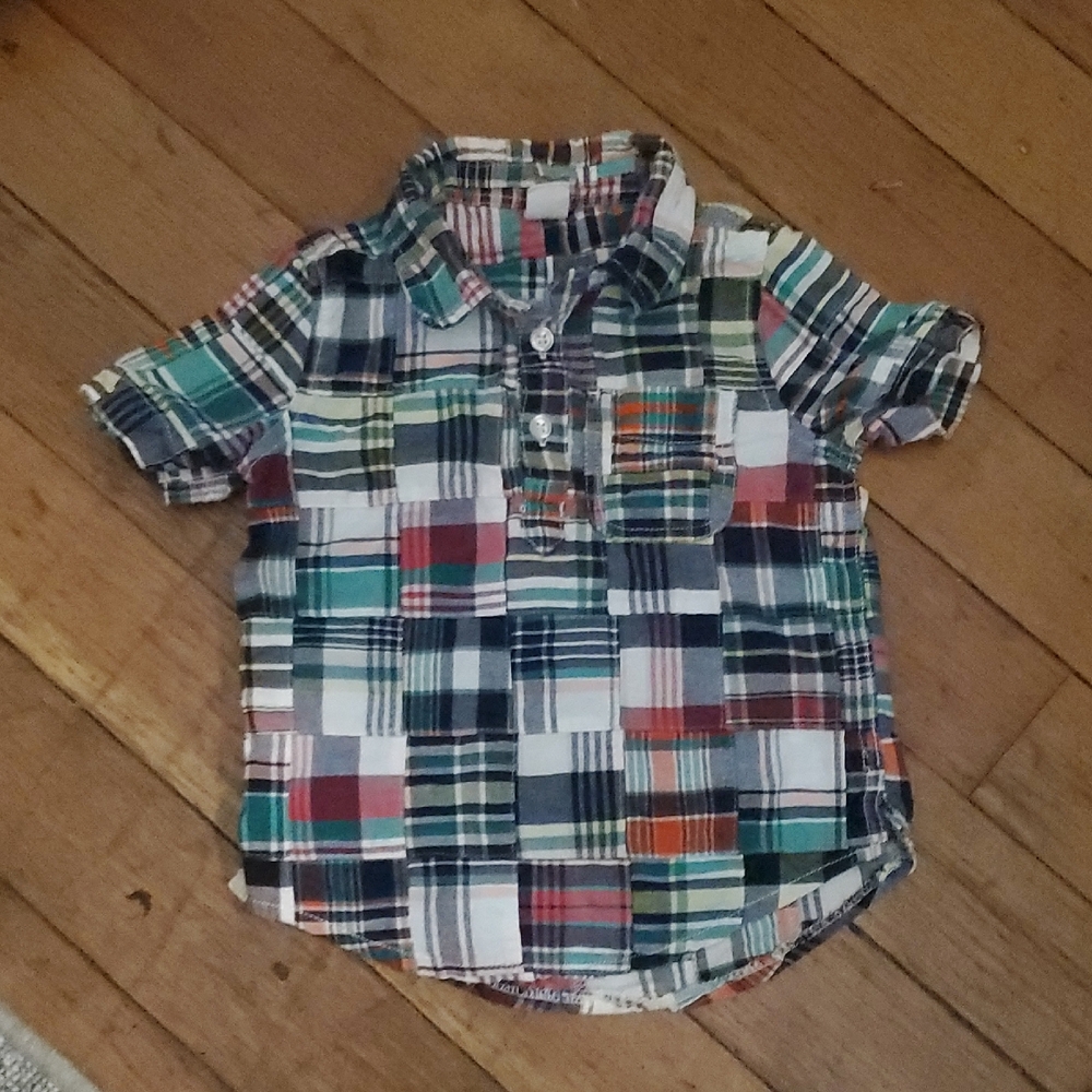 Baby GAP Multicolor Plaid Button Down Shirt